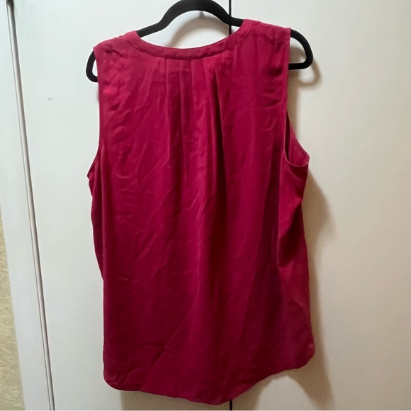 Apt. 9 Pink Sleeveless Blouse with Mandarin Collar - Picture 6 of 6